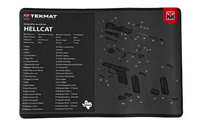 TEKMAT PISTOL MAT SPRINGFLD HELLCAT