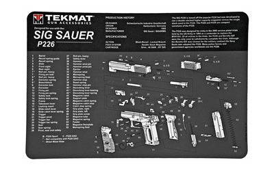 TEKMAT PISTOL MAT SIG P226 BLACK