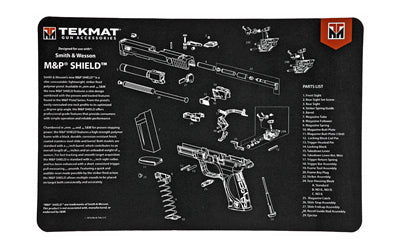 TEKMAT PISTOL MAT S&W M&P SHIELD BLACK
