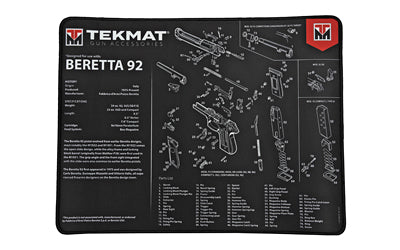 TEKMAT ULTRA PISTOL MAT BERETTA 92 BLACK