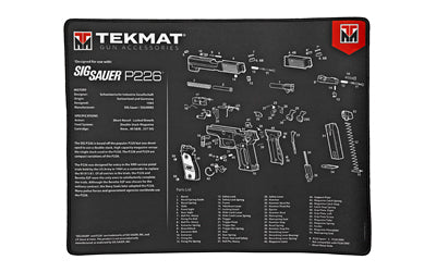 TEKMAT ULTRA PISTOL MAT SIG P226 BLACK