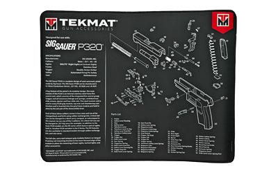 TEKMAT ULTRA PISTOL MAT SIG P320 BLACK