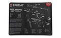 TEKMAT ULTRA PISTOL MAT S&W SHIELD BLACK