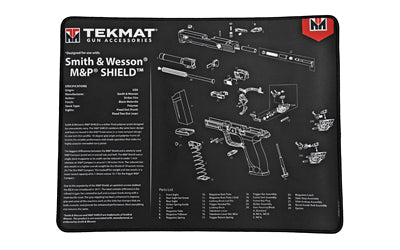TEKMAT ULTRA PISTOL MAT S&W SHIELD BLACK