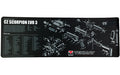 TEKMAT PISTOL MAT FOR CZ SCORPION BLACK