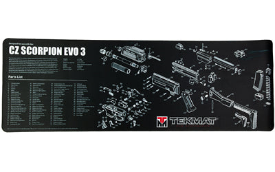 TEKMAT PISTOL MAT FOR CZ SCORPION BLACK