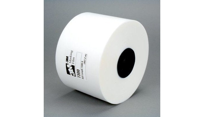 3M Masking Film Tape: 36" Wide, 2 mil Thick, Clear.