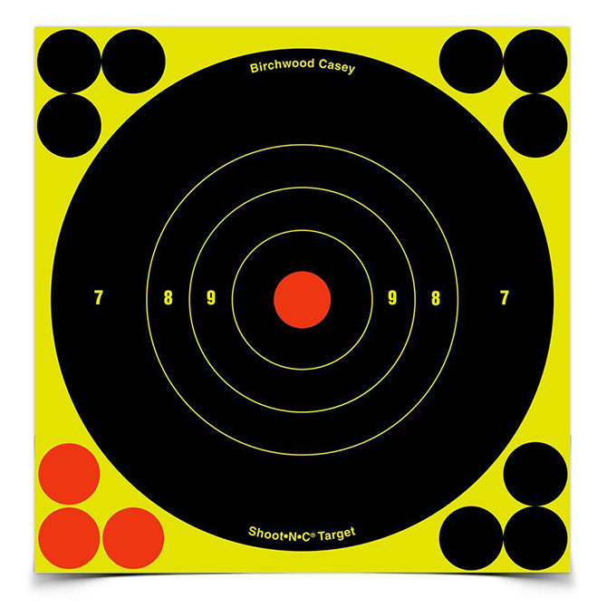 ACTION TARGET Shoot-N-C 6" Bullseye 60 Tgts 720 Pstrs