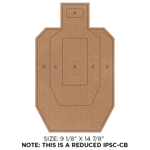 ACTION TARGET Reduced Size IPSC-CB Tgt 9-1/8"x14-7/8"