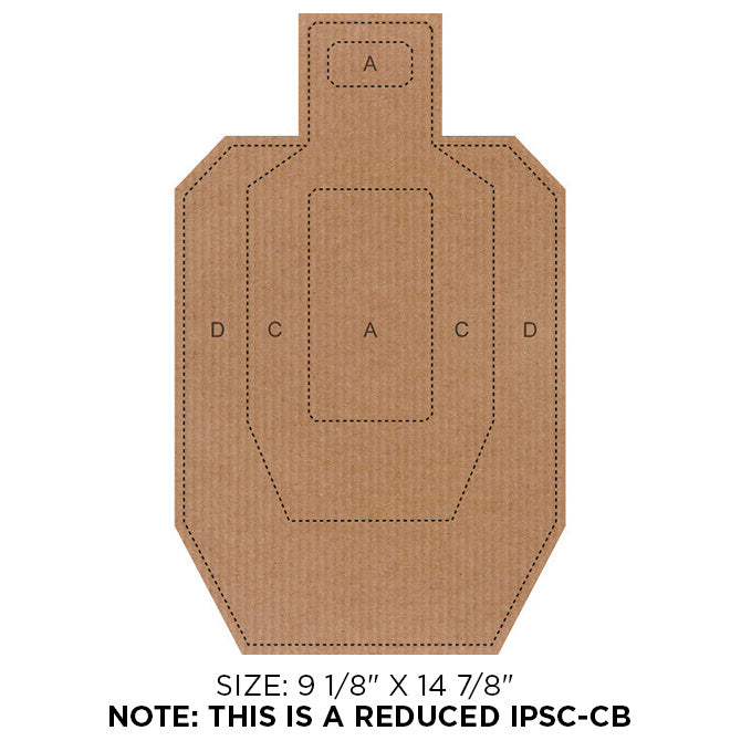 ACTION TARGET Reduced Size IPSC-CB Tgt 9-1/8"x14-7/8"