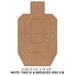 ACTION TARGET Reduced Size IPSC-CB Tgt 9-1/8"x14-7/8"