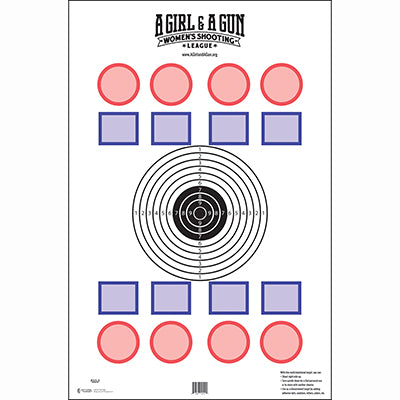 Action Target A Girl & A Gun Training Target #3