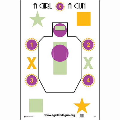 Action Target A Girl & A Gun Training Target