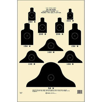 Action Target M16 Alternate "C" Course Qualification Target