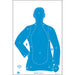 Action Target B-21 Qualification Target (Blue) - ALL WEATHER RESISTANT TARGET ON HEAVY PAPER