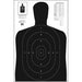 Action Target B-27E Economy Target (Black) - ALL WEATHER RESISTANT TARGET ON HEAVY PAPER