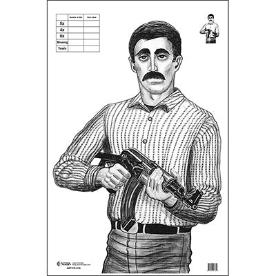 Action Target DS-Q Izzy Target - ALL WEATHER RESISTANT TARGET ON HEAVY PAPER