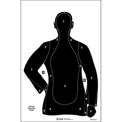 Action Target B-21 Qualification Target (Black)