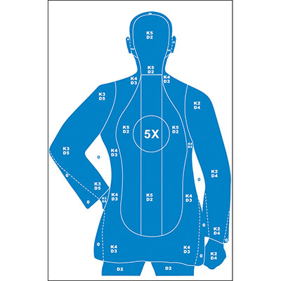 Action Target Full Size B-21X Target (Blue) — Pelican Supply
