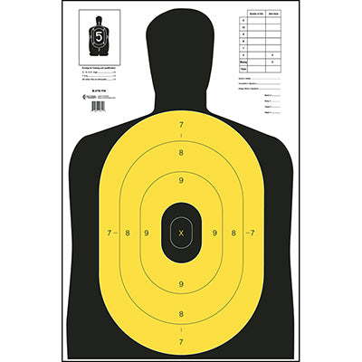 Action Target High Visibility Fluorescent Yellow and Black Target