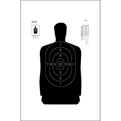 Action Target B-34 Qualification Target (Black)
