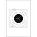 Action Target 25-Yard Timed and Rapid Fire Pistol Target (B-8) Repair Center. On Heavy White Paper