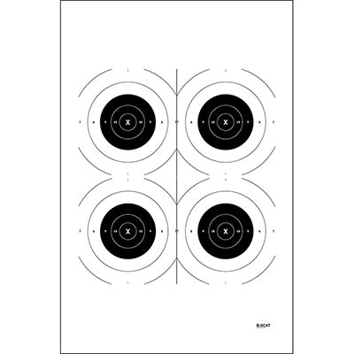 Action Target US Army 4 B-8C Bull's-Eye Target — Pelican Supply