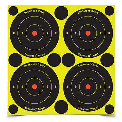 Action Target Shoot-N-C 3" Bull's-Eye, 240 Targets - 600 Pasters