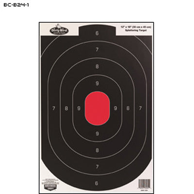 Action Target Dirty Bird Silhouette Splatter Target