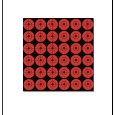 Action Target 1" Orange Self-Adhesive Target Spots (10 Sheets)