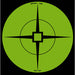 ACTION TARGET 6" Green Self-Adhes Tgt Spots 10 Sheets