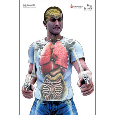 Action Target Bag of Bones "Man w/ Two Guns" Anatomical Target