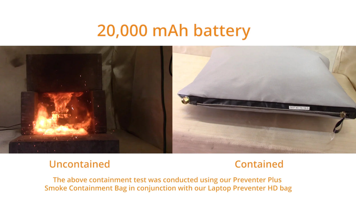 Brimstone Battery Fire and Smoke Containment Kit - Large Laptop - Preventer™ and Preventer Plus™ - 50 Wh Tested