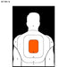 Action Target 25-Yard Reverse BT-5 Target (Orange Center)