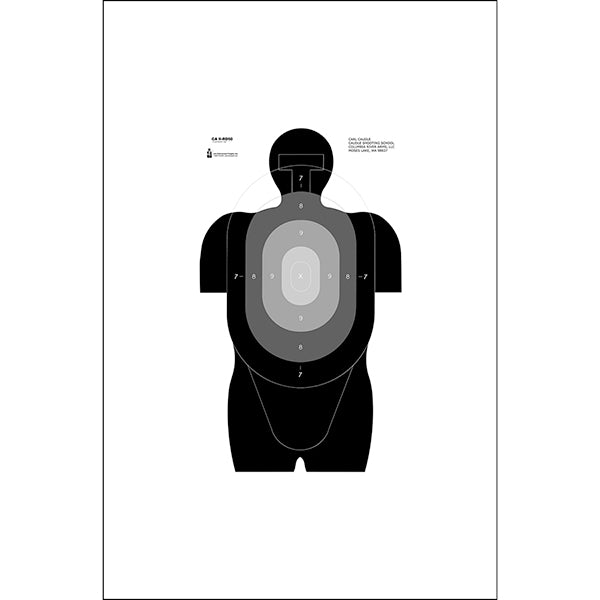 Action Target Caudle Standard Center Mass Reduced Scoring Target ...
