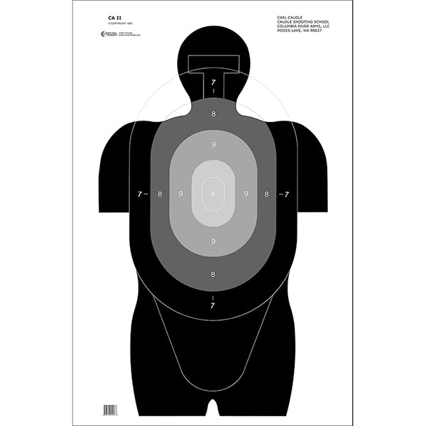 Action Target Caudle Standard Center Mass Scoring Target