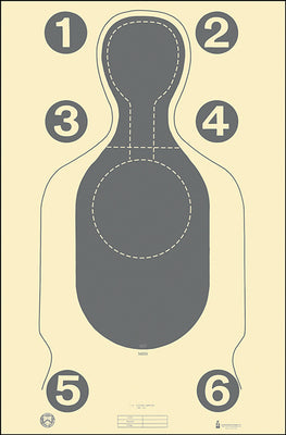 Action Target US Customs Service Target w/ Center Mass Scoring
