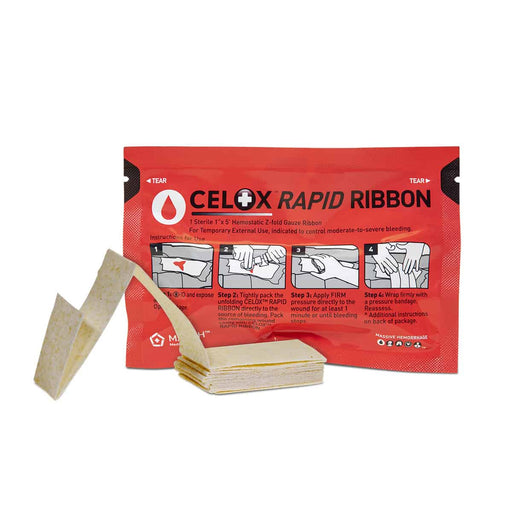 SAFEGUARD MEDICAL Celox Rapid Ribbon Z-fold 1"x5' case/150