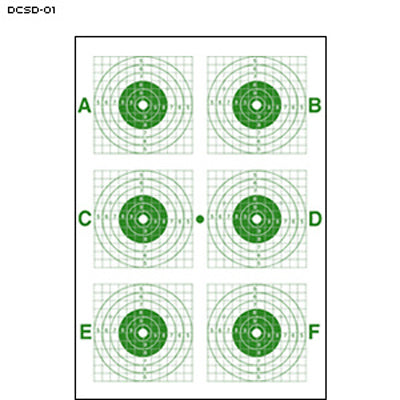Action Target 6 Bull's-Eye Target w/ Grid System