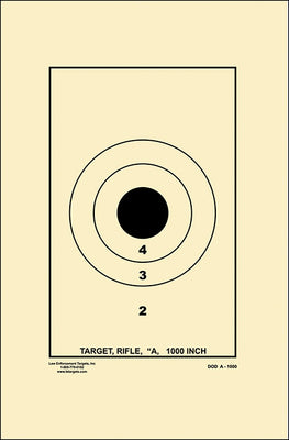 Action Target US Dept. of Defense A-1000 DCM Rifle/Carbine Target ...