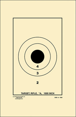Action Target US Dept. of Defense A-1000 DCM Rifle/Carbine Target