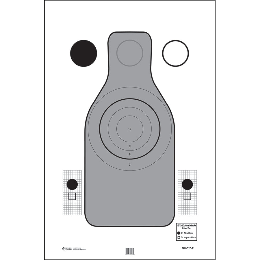 ACTION TARGET FBI Q20 Paper Targets — Pelican Supply
