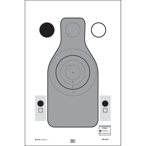 ACTION TARGET FBI Q20 Paper Targets