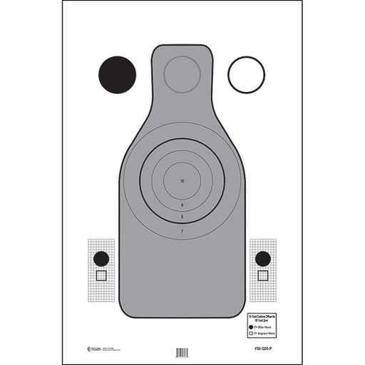 Action Target FBI Q20 Paper Targets