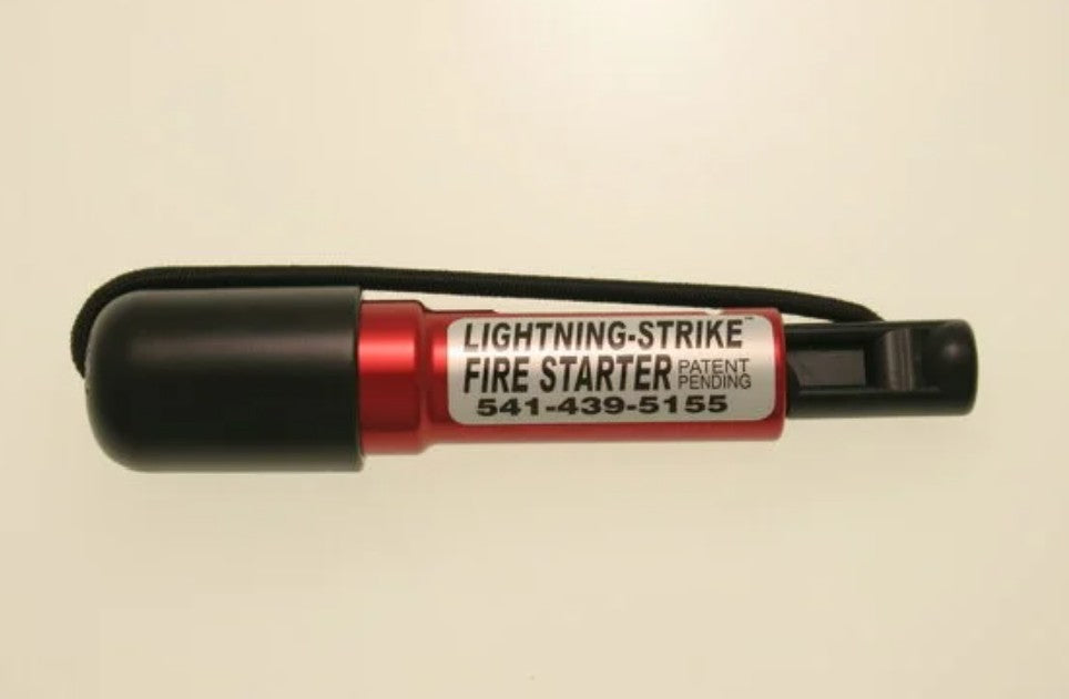 Fiery Red Mini Lightning Strike Firestarter, Flint, Starting Tinder