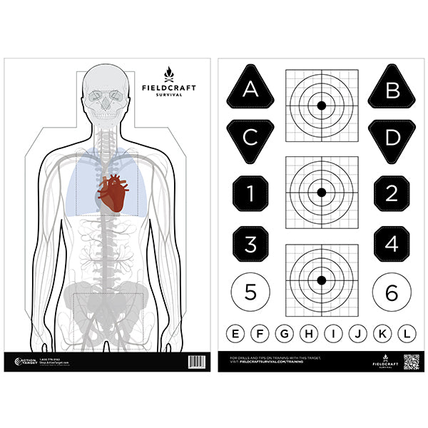 Action Target Fieldcraft Survival Double Sided Training Target