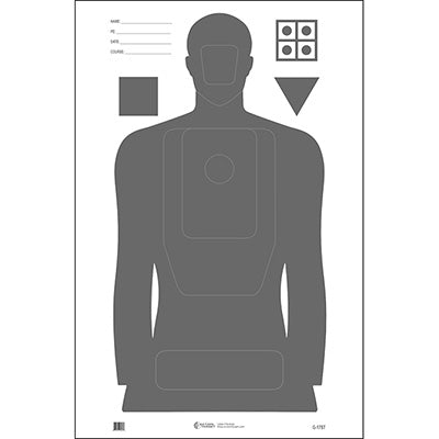Action Target Indiana Law Enforcement 25" x 45" Paper Target
