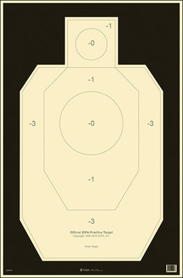 Action Target Official IDPA Paper Practice Target
