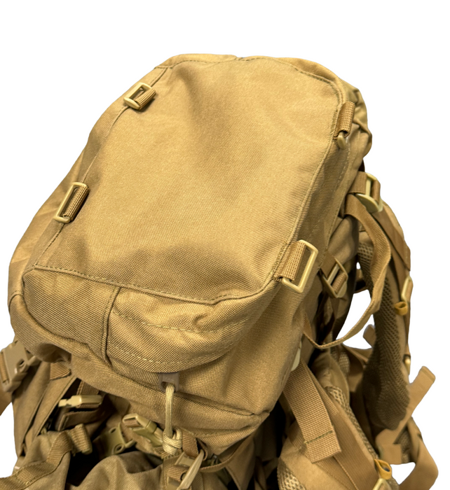 80L Backpacking Backpack, Tan, for Long Range Trips - Display model/Clearance