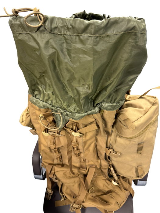 80L Backpacking Backpack, Tan, for Long Range Trips - Display model/Clearance
